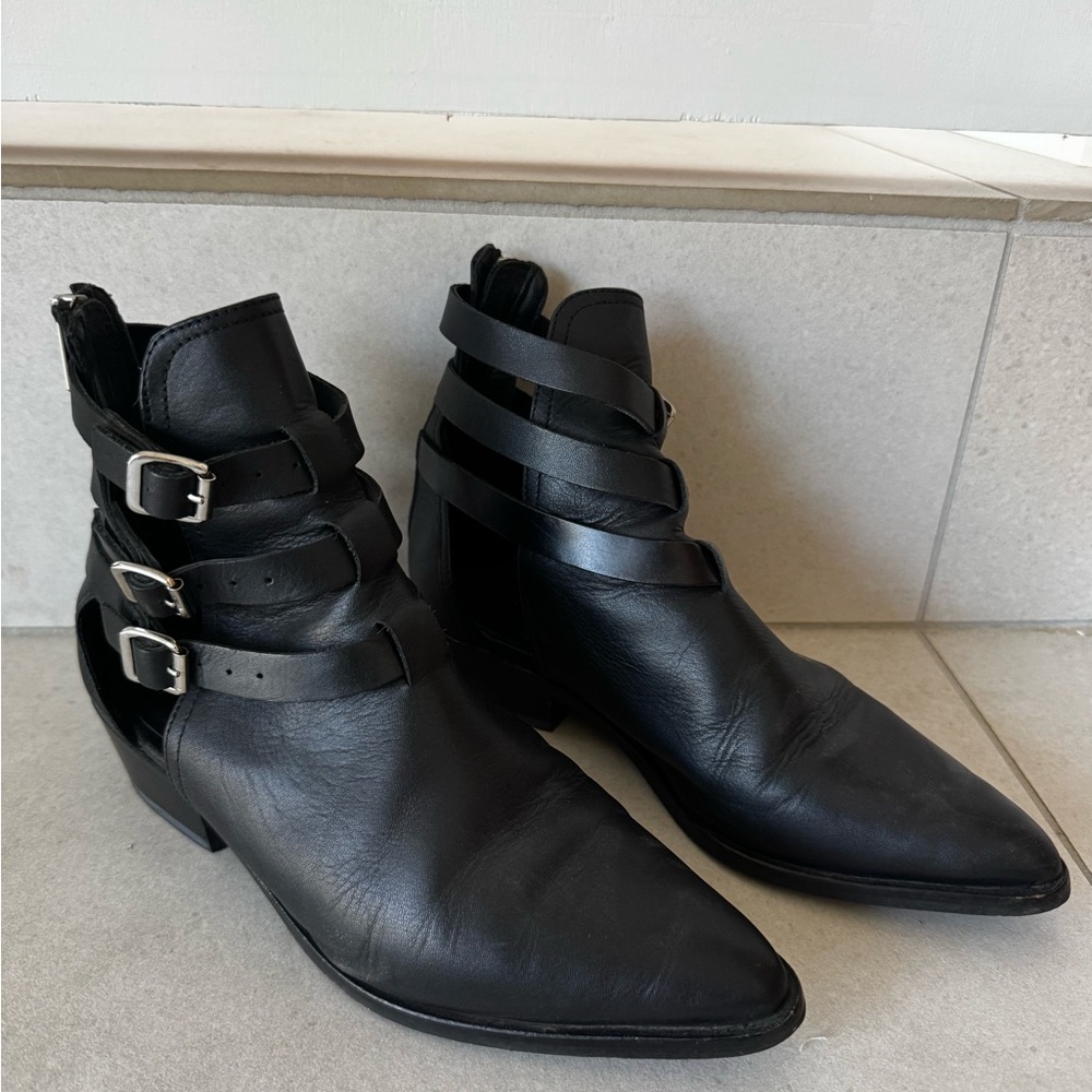 All Saints Strappy Ankle Boots